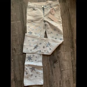 Stella McCartney Star-Print Cropped Jeans